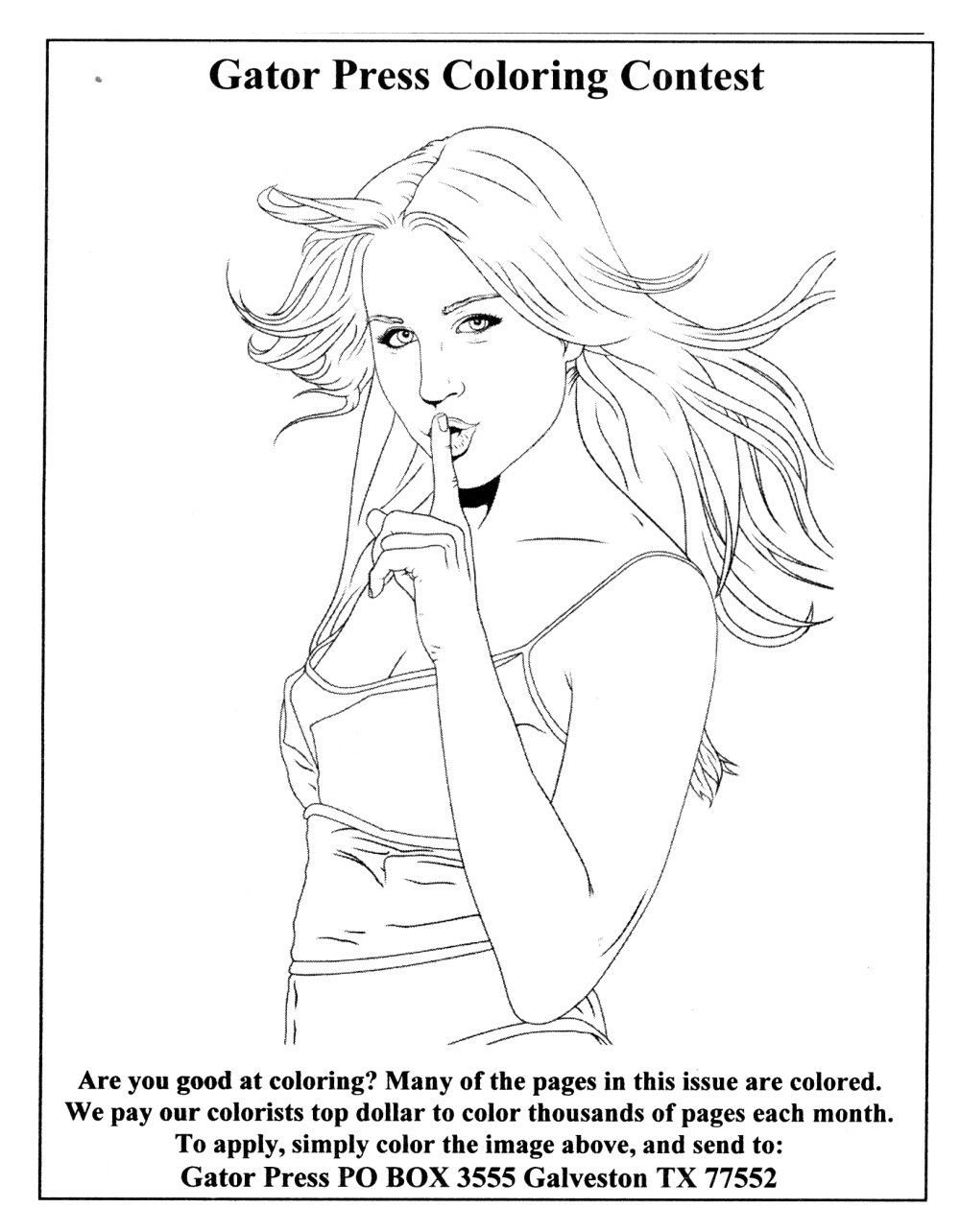 galveston coloring pages - photo #1